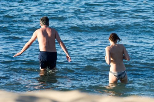 toplessbeachcelebs:  Marion Cotillard (Actress) topless in the Canary Islands (May 2016) Fans of large aerolas are in for a treat! French actress Marion Cotillard was in the Canary Islands shooting her upcoming film Allied with Brad Pitt when she decided