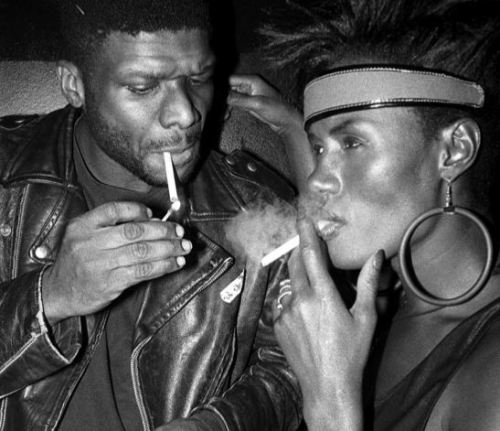 Grace Jones and Larry Levan