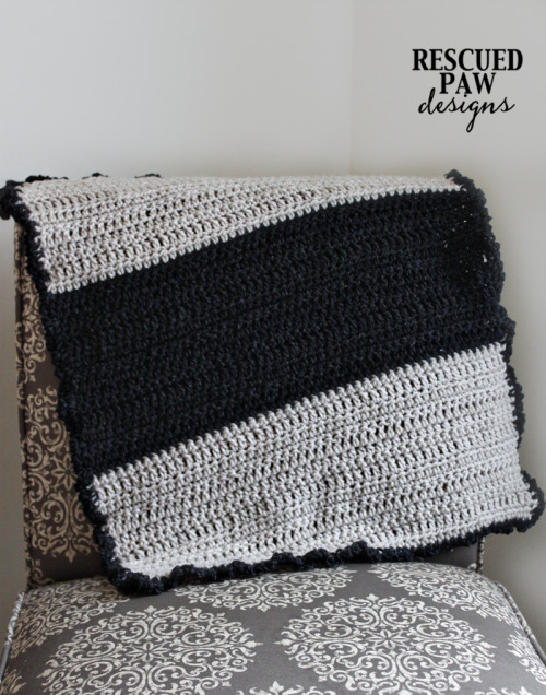 Crochet Pattern : Ruffle Baby Blanket | Rescued Paw Designs