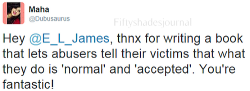 fiftyshadesjournal: E.L. James is the best …