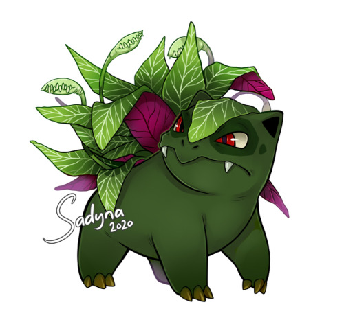 GrassIvy and GrassSaur And I know that bulbasaur is already grass and poison type but I wanted to ma