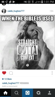 livefromthese7en14:  scarrlettjohanson:  Your Christian meme of the day  shoutout to my boy Jesus one time 