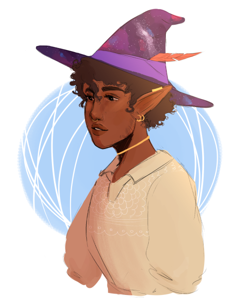 fioblah:look at you, mr. wizard [id. a drawing of taako from the adventure zone. he is a thin, darke