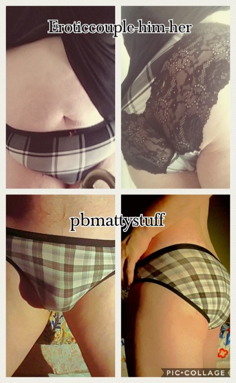 eroticcouple-him-her:  I love matching panties with my all time favorite pantyboy @pbmattystuff. He is the bestest!  Yaaaaaaaaaay, pantypals!!! Your bum looks sooooooo squeezable and yummy Miss @eroticcouple-him-her!!! I JUST 