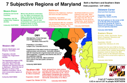 mapsontheweb:  The 7 Subjective Regions of MarylandMore US state regions maps &gt;&gt;