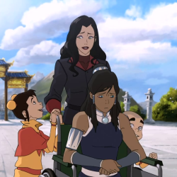 avatarparallels:  bismnth-deactivated20160726: Korra vs. Asami: Dealing with small children aka Korra being naturally amazing with children and Asami being like ‘what the fuck are these?’  #asaMI LOOKING AT KORRA ONE DAY AFTER SHE HUGS THE AIRBABIES