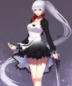 supergrill0:  Black Weiss The source of this–&gt;http://www.pixiv.net/member_illust.php?mode=medium&amp;illust_id=59424169 