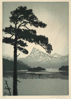 kafkasapartment:  Dawn (Early 20th C.). John Taylor Arms. Color etching 