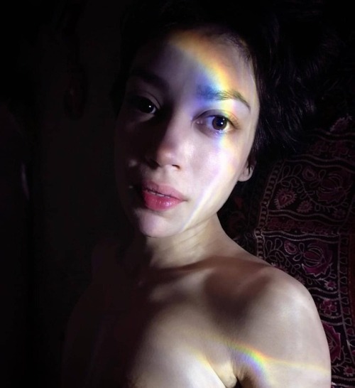 Reposted from @rebeccatun-a wayward pixie can be ravished by a resplendent rainbow , driven demure b