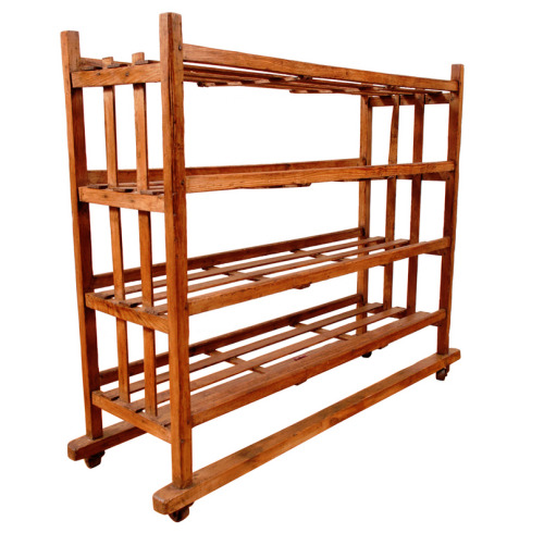 A vintage shoe rack from an English factory circa 1890. I’ve been looking for a shoe rack large enough to store my current (and future) shoe collection, however, the $1,500 price tag is out of my budget.