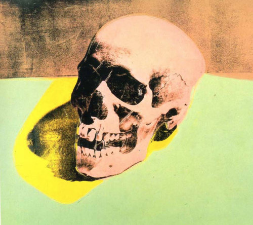 “Skull” (1976), Andy WarholAndy Warhol presents his images in wild colors. They are often silk-scree