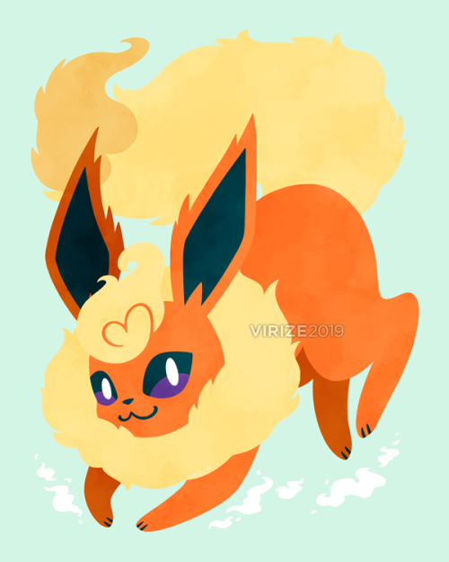 Let’s Go, Eeveelutions! FlareonMy personal criteria for drawing Flareon: it always has to be extra f