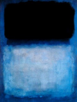 dailyrothko:  Mark Rothko, green over blue,