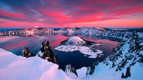 Beauty in Destruction: Crater Lake National Park Crater Lake rests at the southern crest of the Casc