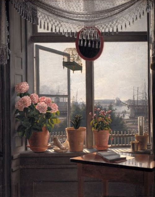 Martinus Rørbye, View from the Artist&rsquo;s Window (ca. 1825)