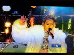 mileynation:  Miley performing on Rockin’