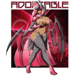 oki-doki-oppai:  My adoptable Autobought for 贄 owned by :http://valgaavthedragon.deviantart.com/  Part of a 4 set special species , all Queens of their own elements. Different from others as they are the viscous sides of their elements, evil ish ina