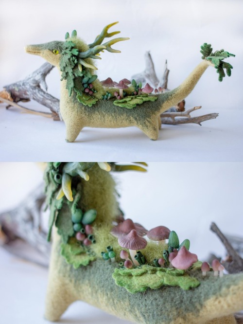 bitterradiolarite:sosuperawesome:Pumpkin and Forest DragonsAlena Bobrova on Etsy @hermitpolarbear @o