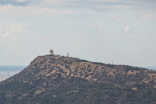 Control. Kontrolle.Control tower of Rhodes Airport, 2014.