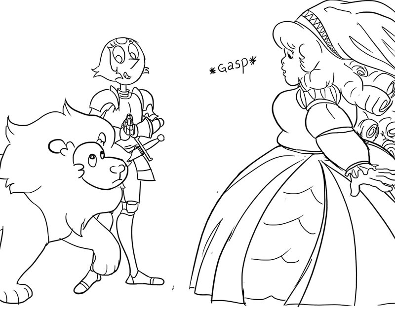 palezma: Chivalric romance tropes   Pearlrose (1) - Lions!