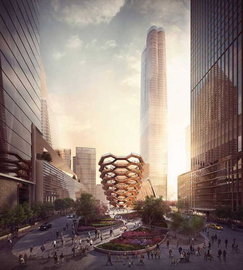 thedesigndome:Gigantic Honeycomb Structure Of Copper StaircasesBritish architect Thomas Heatherwick 