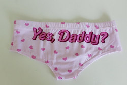 coquettefashion:  Yes Daddy Women’s Briefs