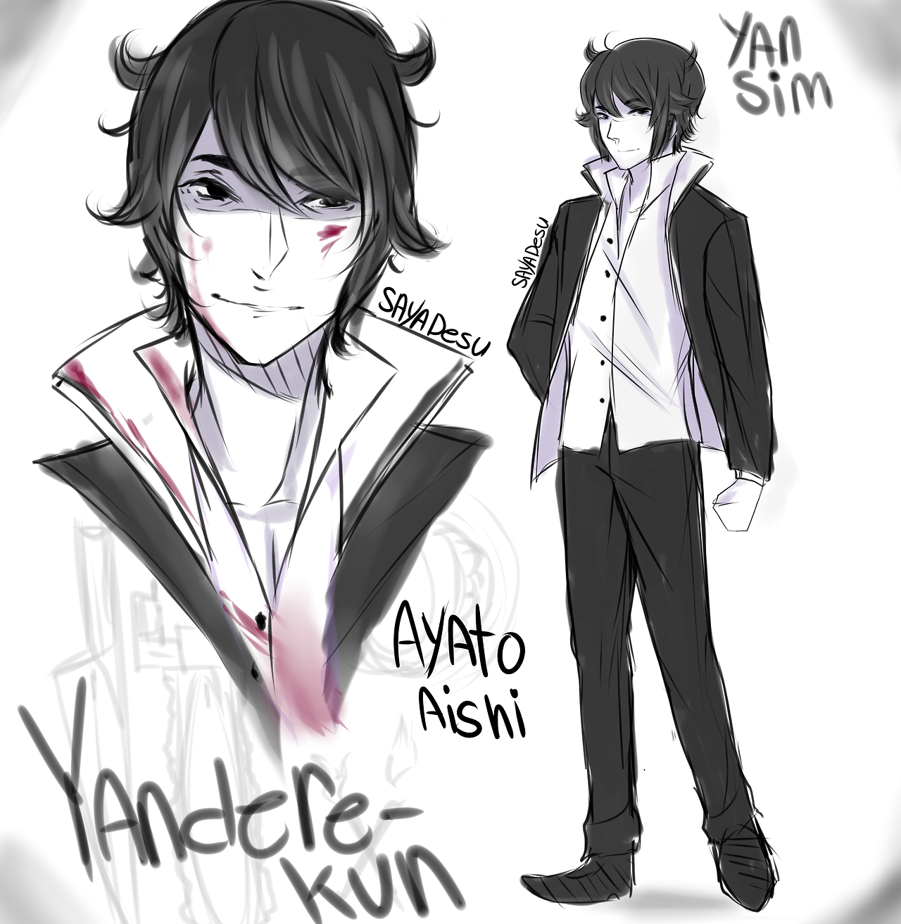 I Draw Tings My Own Design For Yandere Kun Since The Original