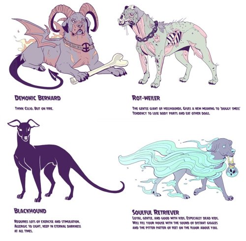 the-unicorns-of-nienna: c3rmendraws:Please remember that adopting a hellhound is not just a lifelong