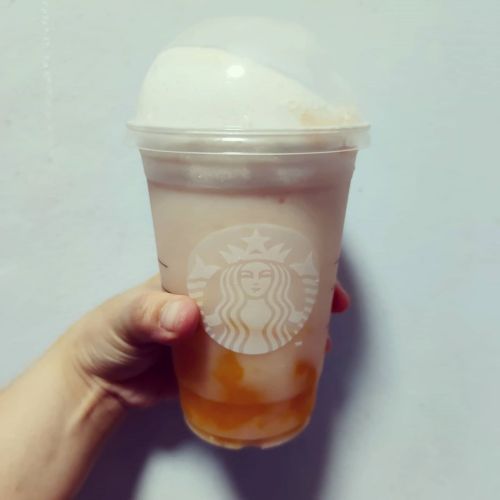 The new Sip, Slurp, Pop Peach Citrus Mango Jelly Frappe Thank you #peachcitrusmango #starbucks #star