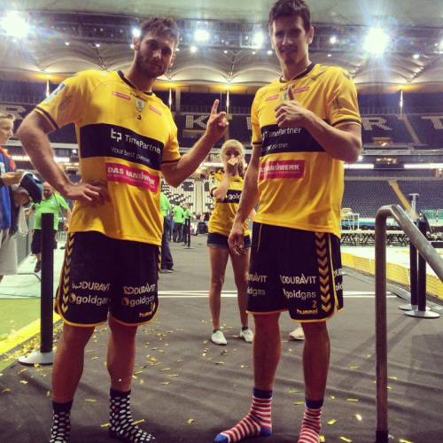 maleathletessocks:  Handball. Marko Olujic, Uwe Gensheimer 