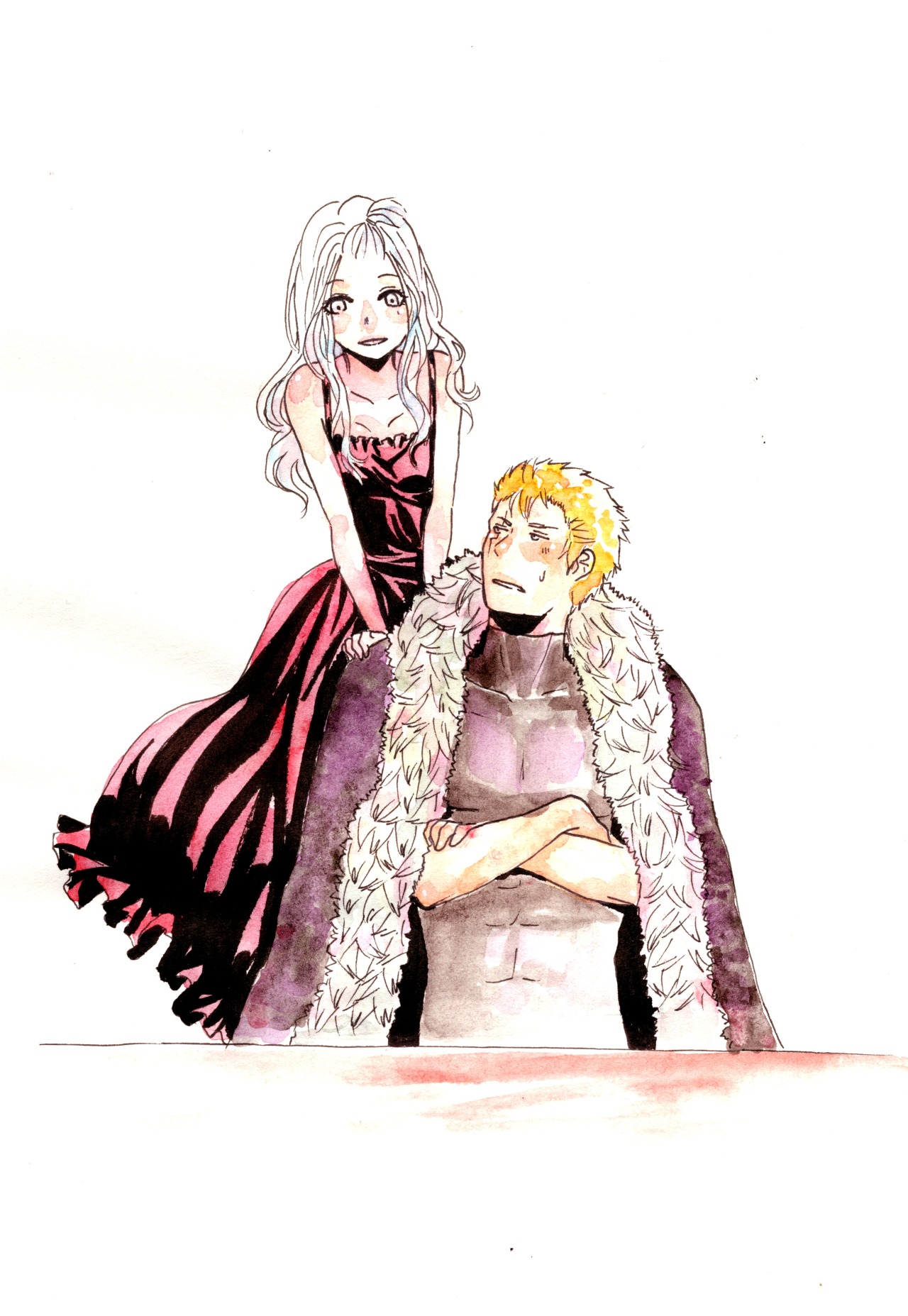 pinkhinori:Here you go Anon! Sorry for the wait! Hope you don’t mind watercolor,