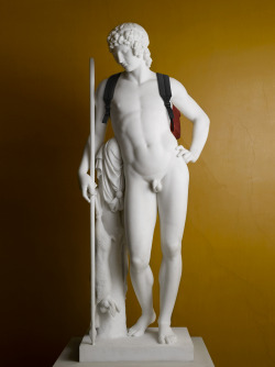 interestingmalenipples:  Elmgreen &amp; Dragset:  Adonis with Backpack (Thorvaldsen Museum, Copenhagen) 