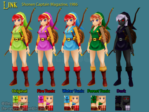 the-regressor: Link - Shonen Captain Magazine 1986I haven’t modeled a Link all year, lets change tha