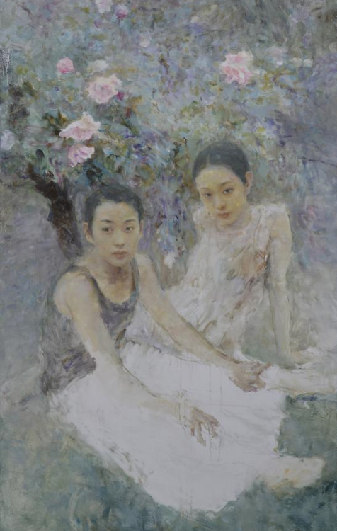 Hu Jundi  |  胡钧涤  -  Blooming Season,  2016Chinese, b. 1962Oil on canvas