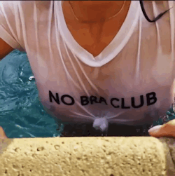 bimbosdaily:  🍒 The only rule to #NoBraClub is that there are no bras in this club.