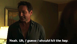 glitter-n-co:gabehcoud:Mulder: If you need anything, you just call me.Scully: I can’t imagine that I