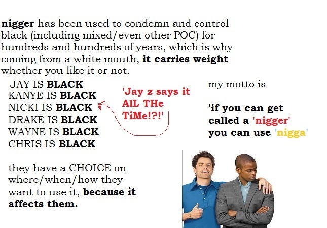 ic-ar-us:  A little presentation on why white people cant say nigga  Maybe people