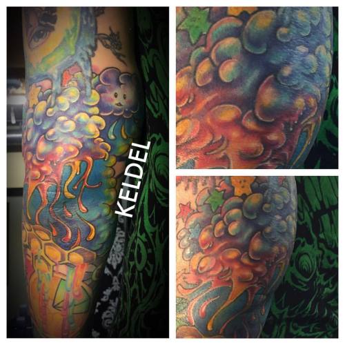 When you ask for globby/ drippy rainbow barf on an elbow…oh you’re going to get it. Tha