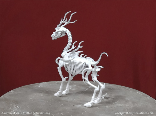 Look! A Giraffe! oh. no wait. Just a Qilin. My bad.Qilin/Kirin skeleton now available in my Etsy sho