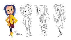 zobobafoozie:  Playing around with Coraline