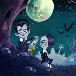 silvercatmon:  Young love in a graveyard.