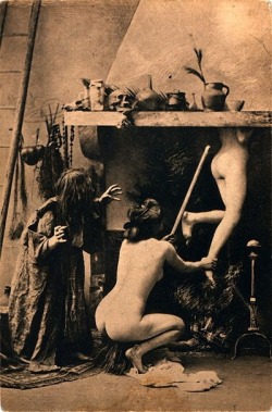 blood-on-the-fullmoon:  Sexy Witch: Witches Sabbat, 1905 on We Heart It. 