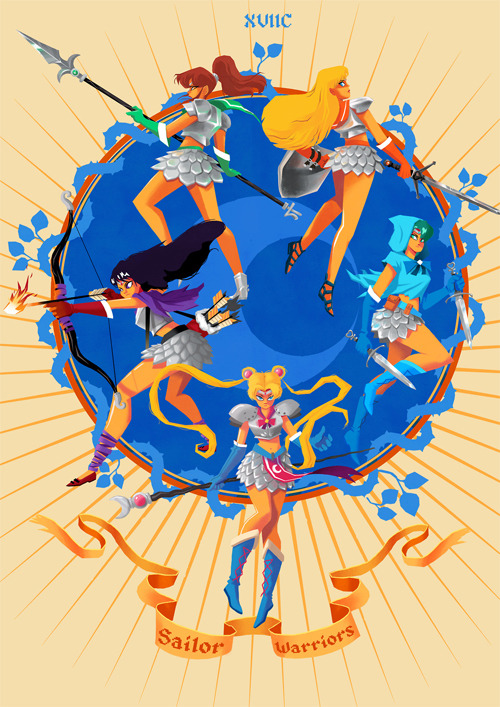 monkeysaysficus:  pikipouet:  Hi ! Here are some close ups of our Sailor Moon fanart