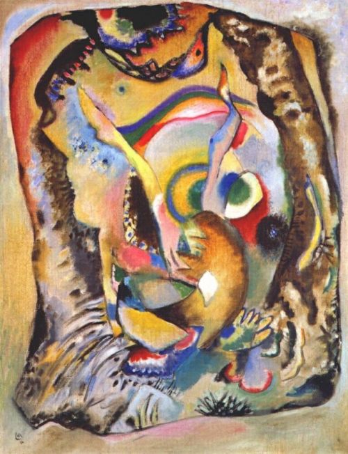 artist-kandinsky: Painting on light ground, 1916, Wassily KandinskyMedium: oil on canvas