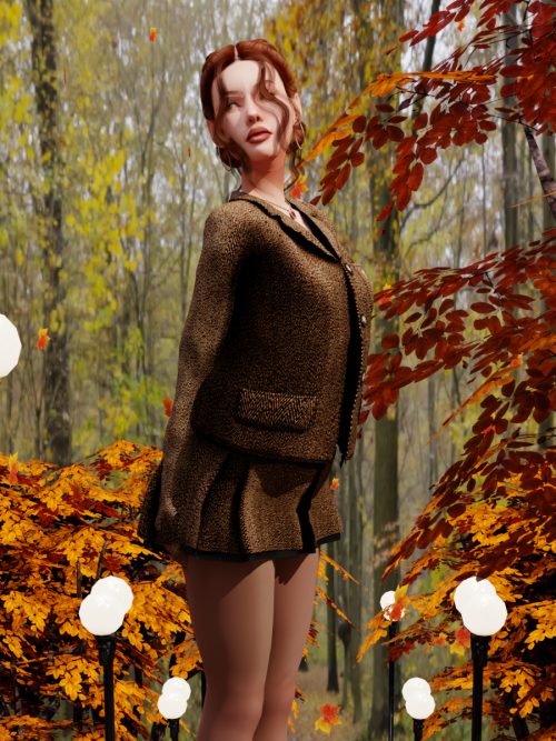 " The Autumn Chill That Wakes Me Up, You Loved The Amber Skies So Much."