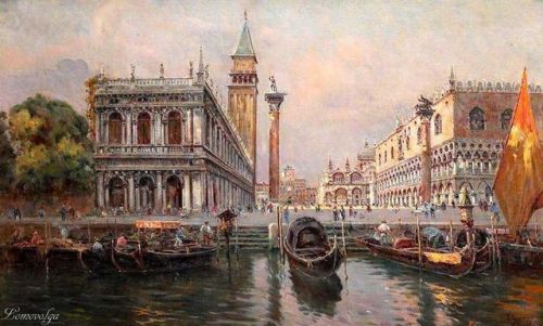 Antonio María de Reyna Manescau (1859–1937)Piazzetta of San Marco, Venice