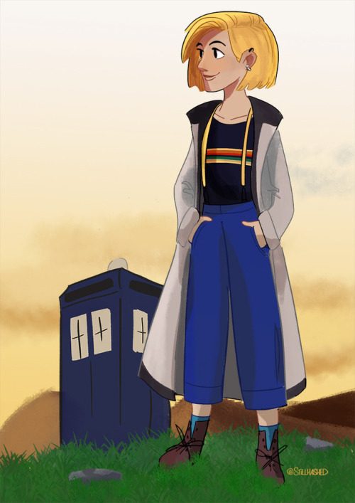 stillhashed:New doctor who today!!!!! I’m so excited!! Have this doodle :)