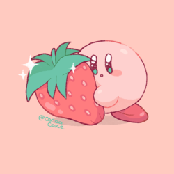 cocoacake:is the strawberry really large or is kirby really small??