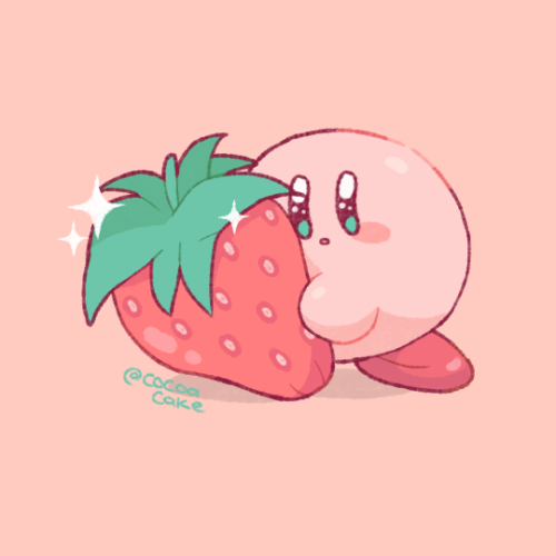 cocoacake:is the strawberry really large or is kirby really small??Yes.