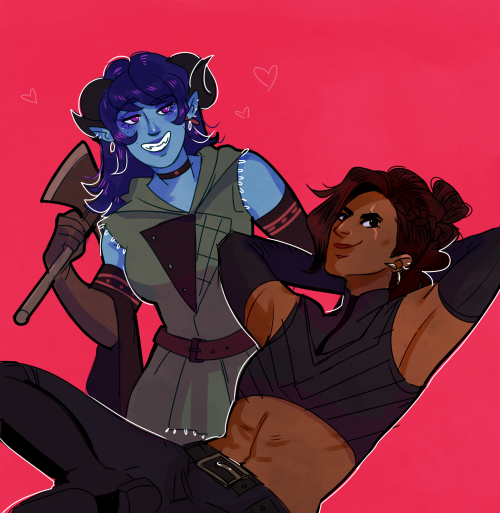 sevenredrobes: bonsquiggle: doodle here take it [ID: A digital drawing of Jester grinning and holdin